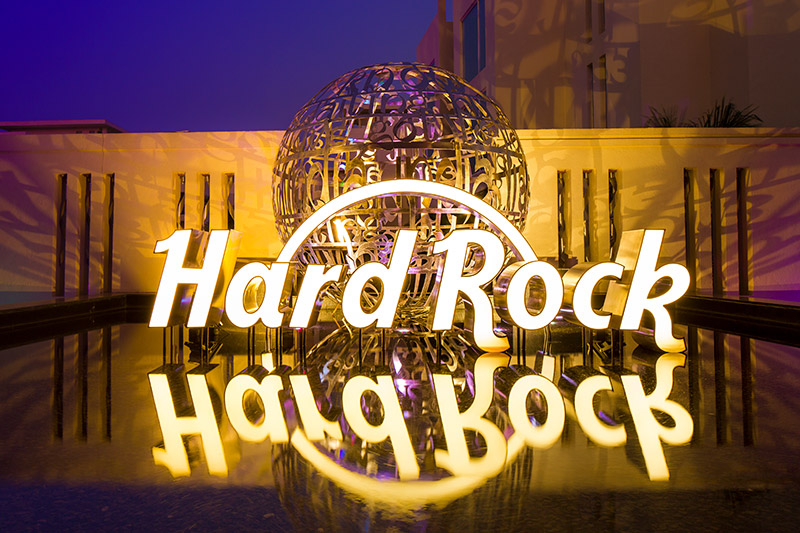 hard rock hotels exterior sign